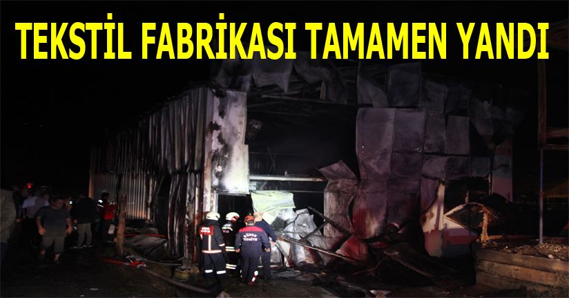 Fabrikada yangın paniğe neden oldu