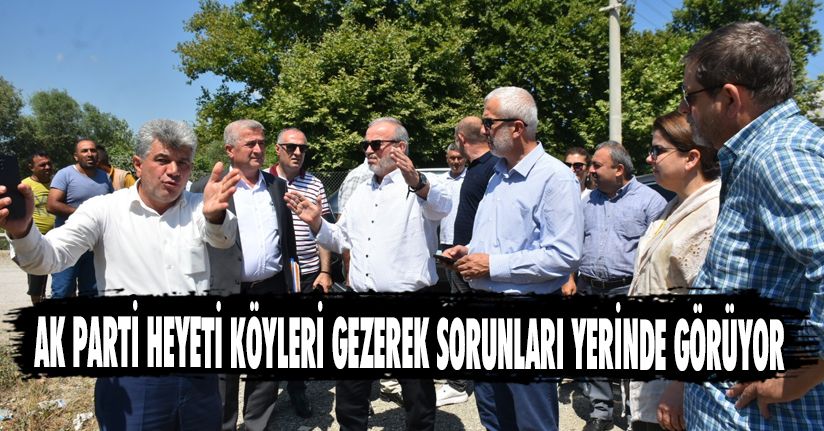 AK Parti Heyeti Köyleri Gezerek Sorunları Yerinde Görüyor