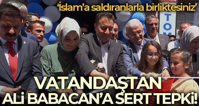 Vatandaştan Ali Babacan'a tepki: 'İslam'a saldıranlarla birliktesiniz'