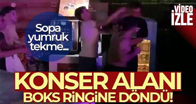 Yenikapı'da konser alanı boks ringine döndü