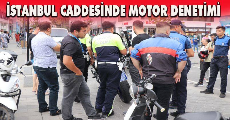 İstanbul Caddesinde Motor Denetimi