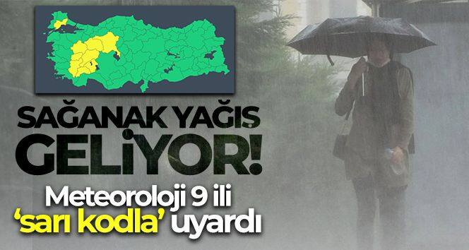 Meteoroloji uyardı! Sağanak yağış geliyor