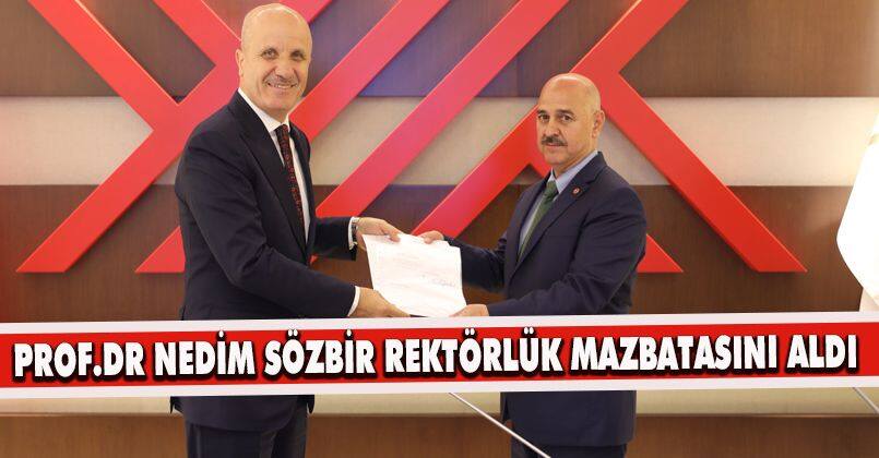 Sözbir Rektörlük Mazbatasını Aldı