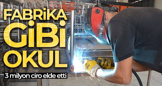 Şırnak'ta fabrika gibi okul: 3 milyon ciro elde etti