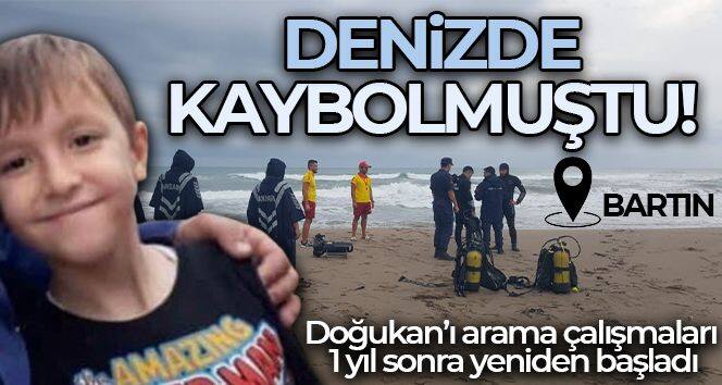 Denizde kaybolan Doğukan'ı arama çalışmaları 1 yıl sonra yeniden başladı