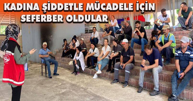 Kadına şiddetle mücadele için seferber oldular