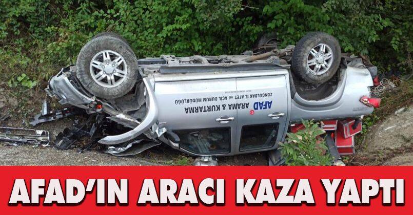 AFAD’ın aracı kaza yaptı: 1 yaralı