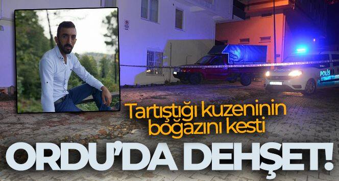 Ordu'da dehşet: Tartıştığı kuzeninin boğazını kesti