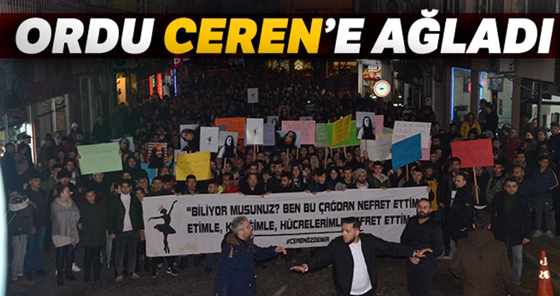 Ordu, Ceren'e ağladı