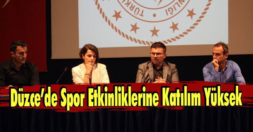 Düzce’de Spor Etkinliklerine Katılım Yüksek