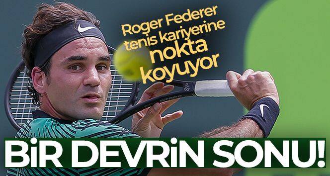 Roger Federer kortlara veda ediyor