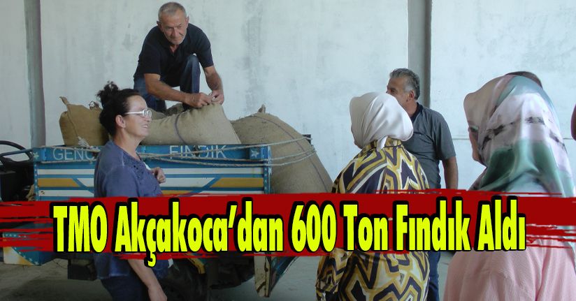 TMO Akçakoca’dan 600 Ton Fındık Aldı
