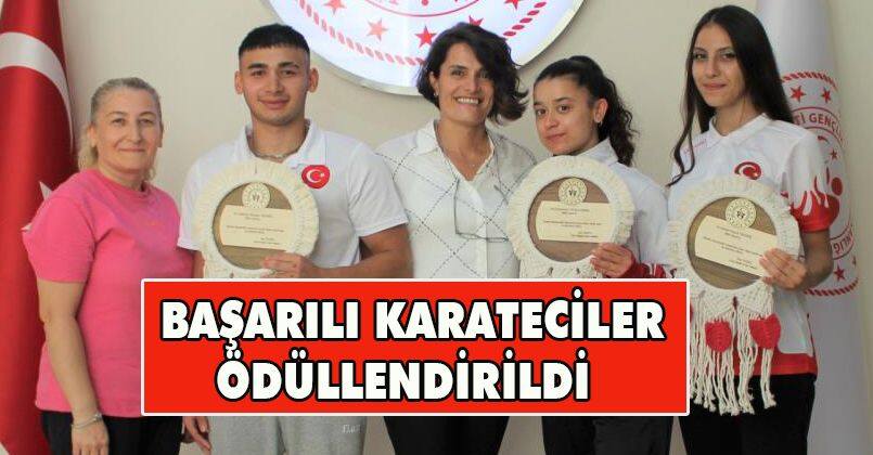 Başarılı karateciler ödüllendirildi