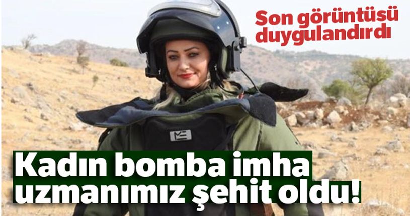 Kadın bomba imha uzmanı şehit oldu