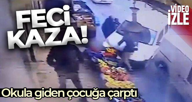 Arnavutköy'de feci kaza okula giden çocuğa araç çarptı