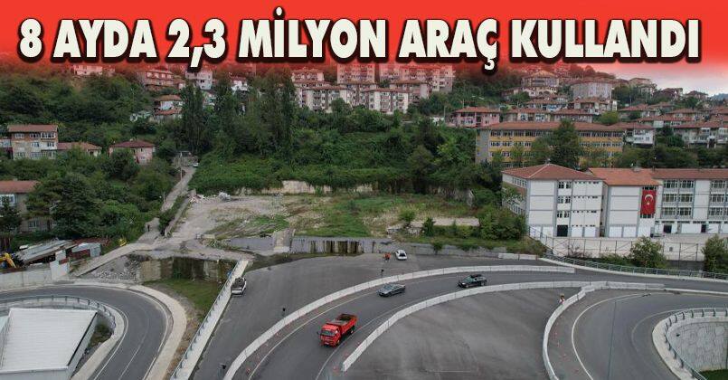 8 ayda 2,3 milyon araç kullandı