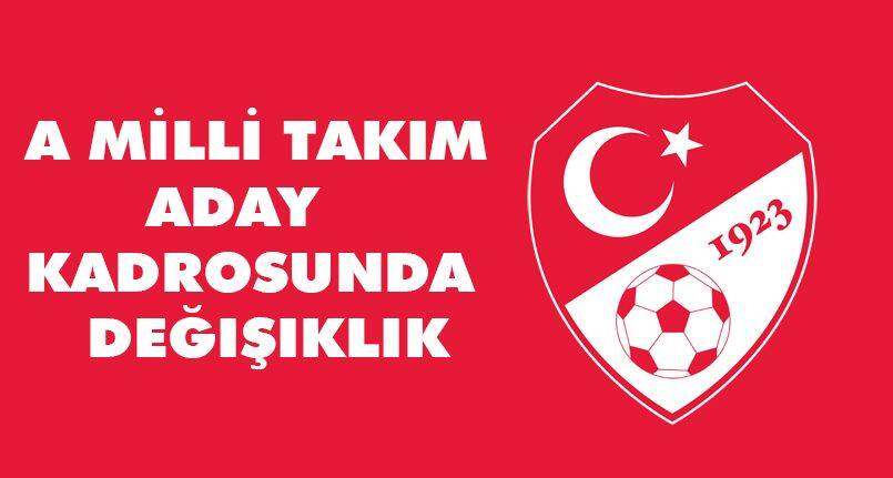 A MilliTakım aday kadrosunda değişiklik