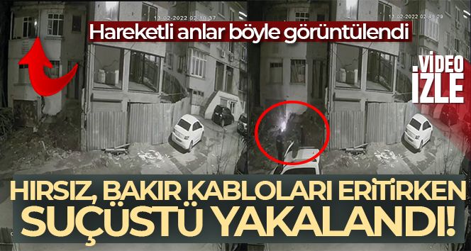 İstanbul'da hırsıza suçüstü kamerada