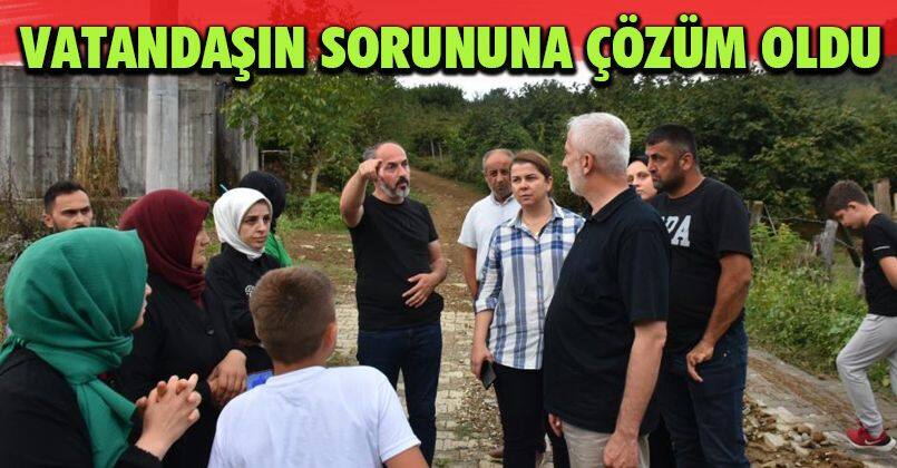 Başkan Keskin, vatandaşın sorununa çözüm oldu