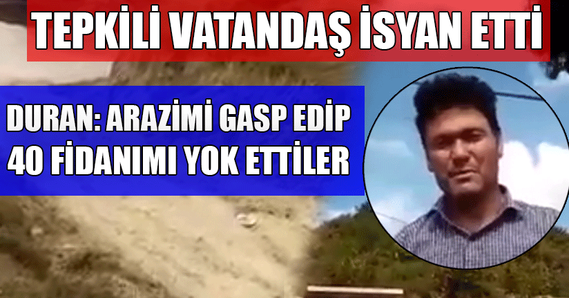 Arazisine İzinsiz Yapılan Yolu Kapatacak