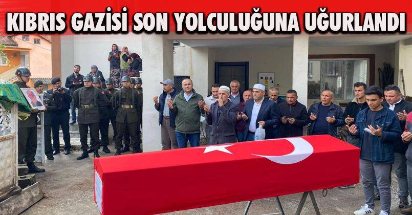 Kıbrıs gazisi son yolculuğuna uğurlandı