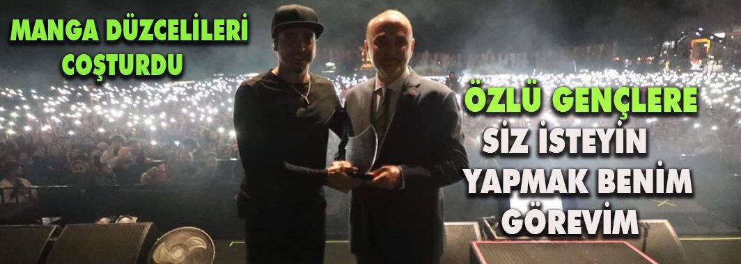 Ünlü Grup Manga Düzcelileri Coşturdu