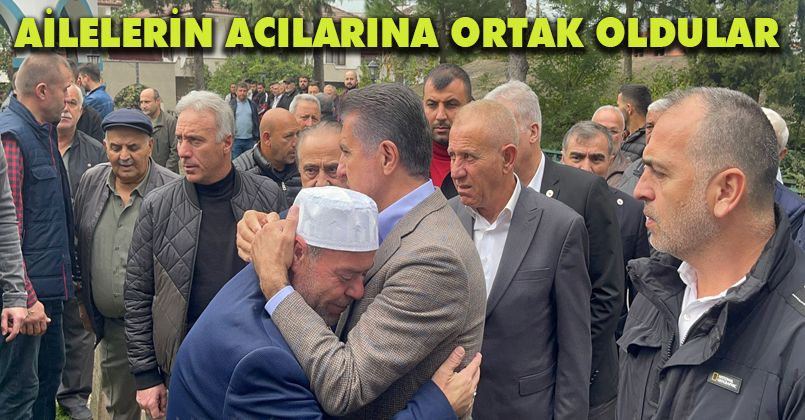 TDP lideri Sarıgül ve Düzce İl Başkanı Aktaş Şehit madencilerin cenazesine katıldı