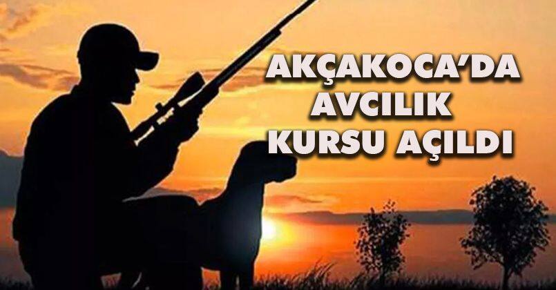 Akçakoca’da avcılık kursu açıldı