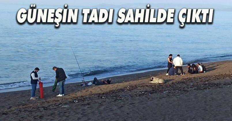 Güneşin tadı sahilde çıktı