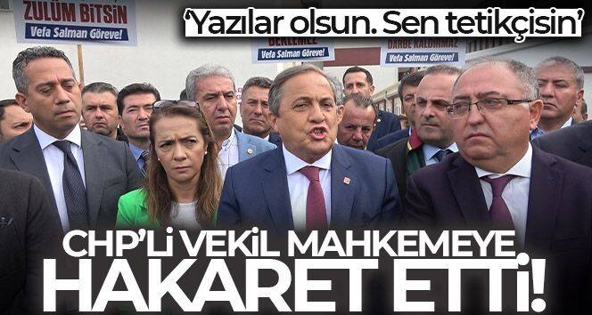 CHP'li vekil mahkemeye hakaret etti