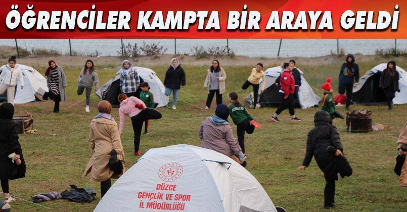 Öğrenciler kampta bir araya geldi