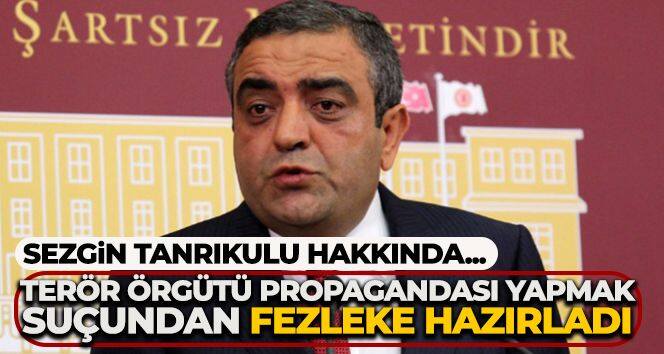 Sezgin Tanrıkulu hakkında 'terör örgütü propagandası yapmak' suçundan fezleke hazırladı