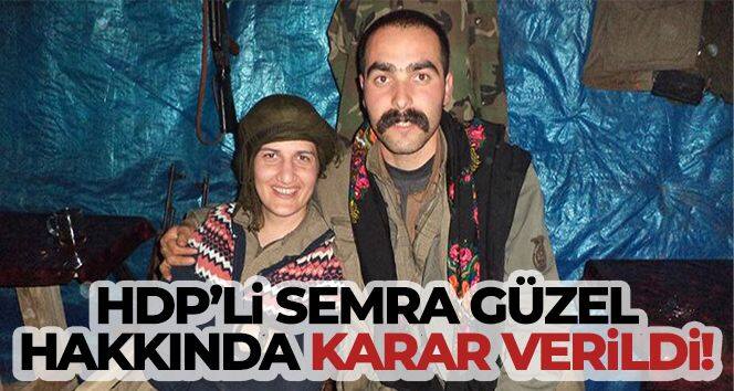 HDP'li Semra Güzel hakkında karar verildi