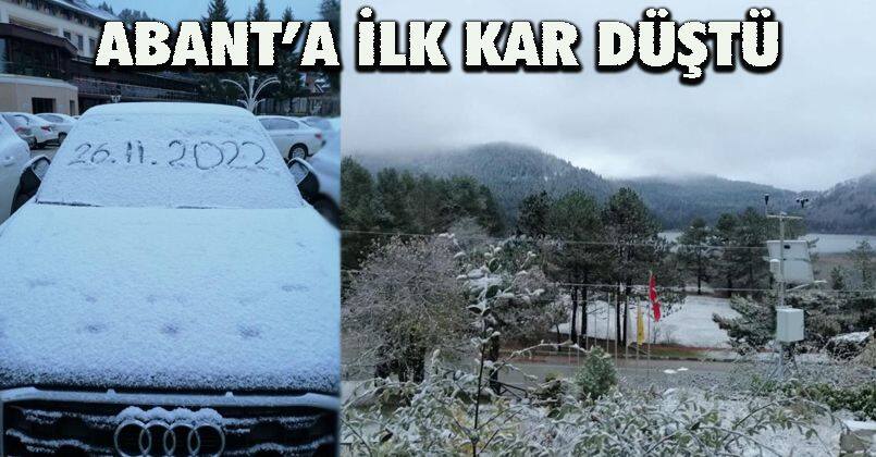 Abant'a İlk Kar Düştü