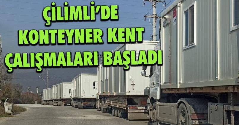 Konteyner kent çalışmaları başladı