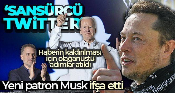 Musk, eski Twitter yönetiminin Biden'ın oğlu hakkındaki haberlerin nasıl sansürlediğini ifşa etti