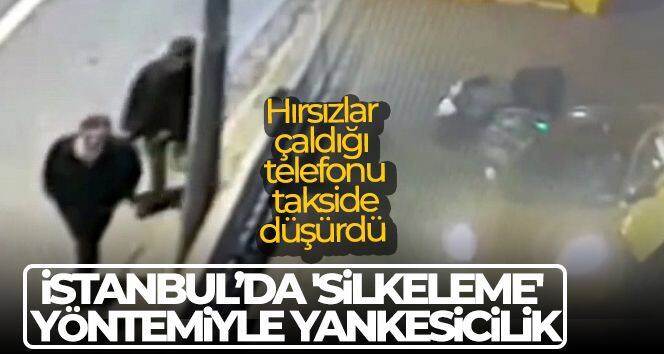 İstanbul'da 'silkeleme' yöntemiyle yankesicilik: Hırsızlar çaldığı telefonu takside düşürdü