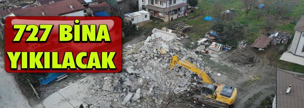 Düzce 727 binadan 82’si yıkıldı
