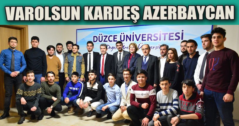 Üniversitede Dünya Azerbaycanlılar Dayanışma Günü kutlandı