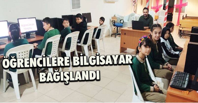 Öğrencilere Bilgisayar Bağışlandı