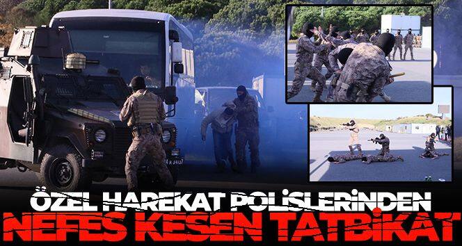 Özel Harekat polislerinden uçak, gemi ve metroda nefes kesen tatbikat