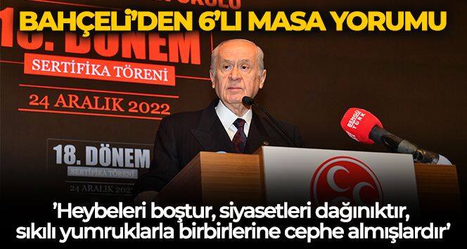 Devlet Bahçeli: 'Cumhur İttifakı ve Cumhurbaşkanlığı Hükümet Sisteminin devamından yanayız'