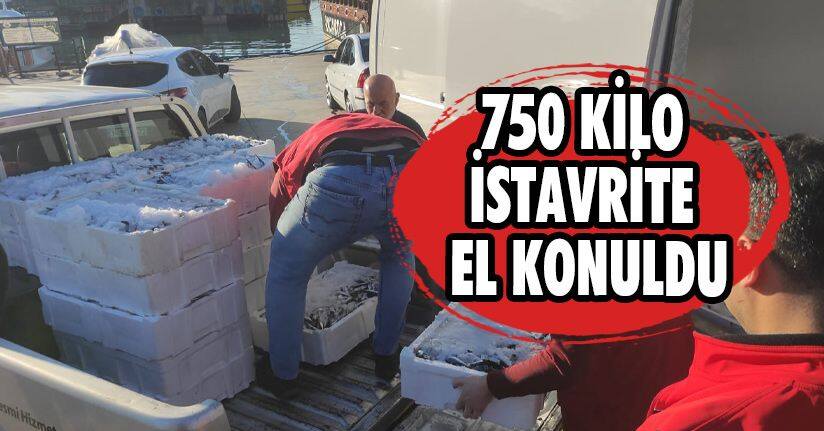 750 Kilo İstavrite El Konuldu