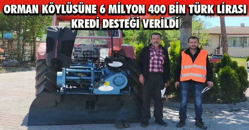 Bolu'da orman köylüsüne 6 milyon 400 bin Türk Lirası kredi desteği verildi