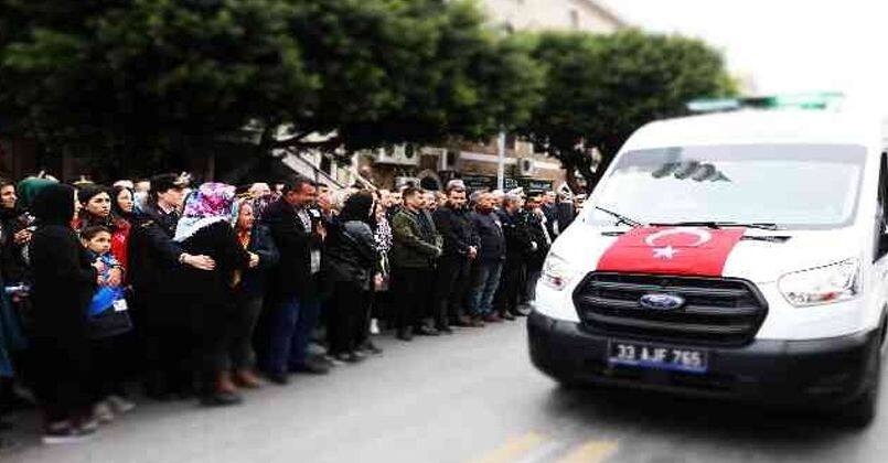 Mersinli şehit uzman çavuş son yolculuğuna uğurlandı