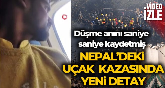 Hintli yolcu, Nepal'deki uçağın düşme anını anbean kayıt altına almış