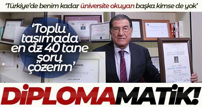 14 üniversite diploması var, 3 üniversiteyi birden okuyor!