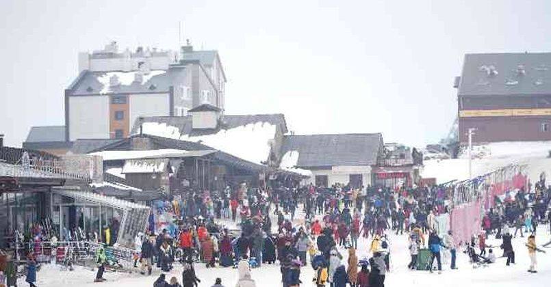 Erciyes hafta sonu 70 bin misafir ağırladı