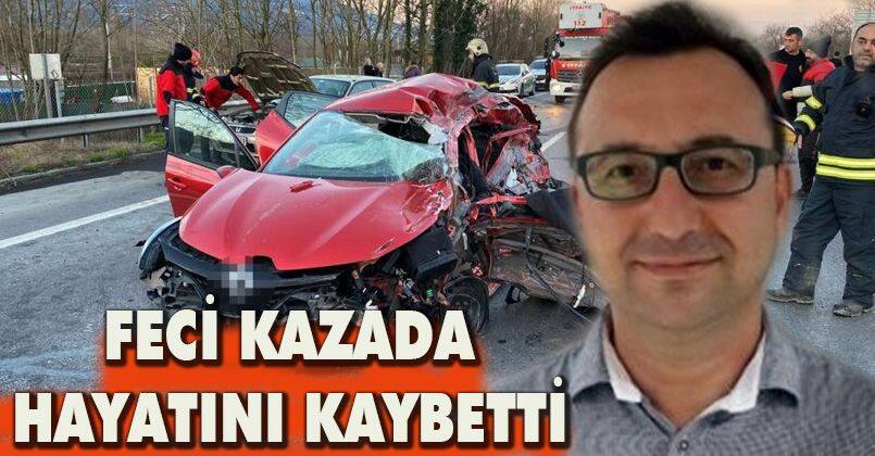 Fabrika üretim müdürü feci kazada yaşamını yitirdi