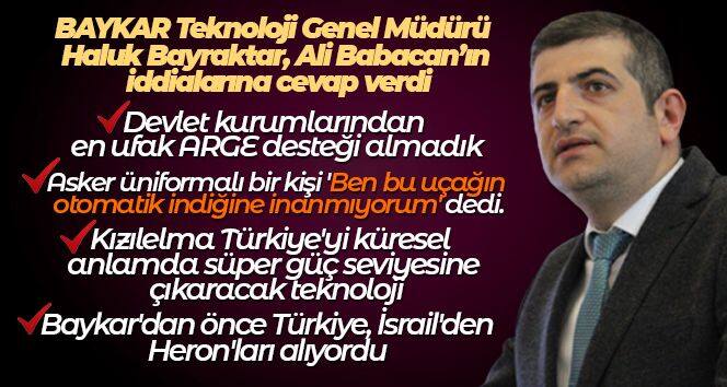 BAYKAR Teknoloji Genel Müdürü Bayraktar